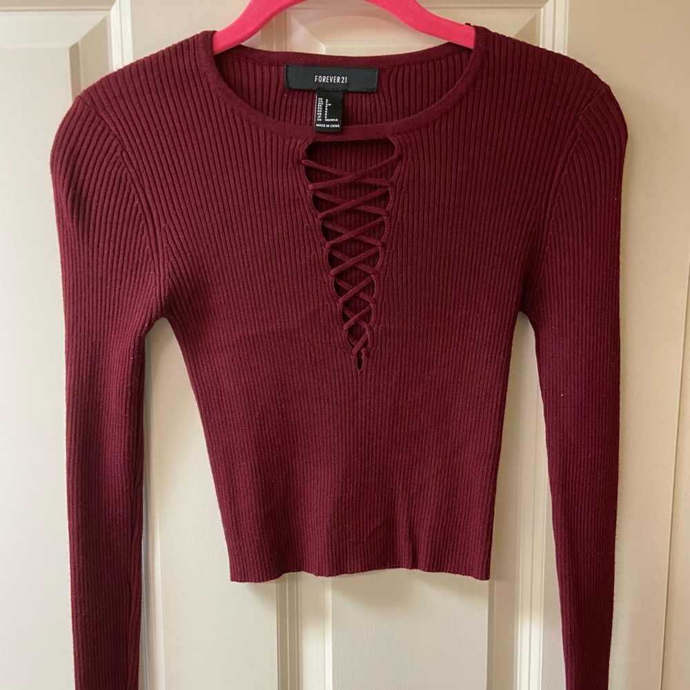 Forever 21 crop sweater